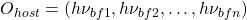 O_{host}=(h\nu_{bf1},h\nu_{bf2},\ldots,h\nu_{bfn})